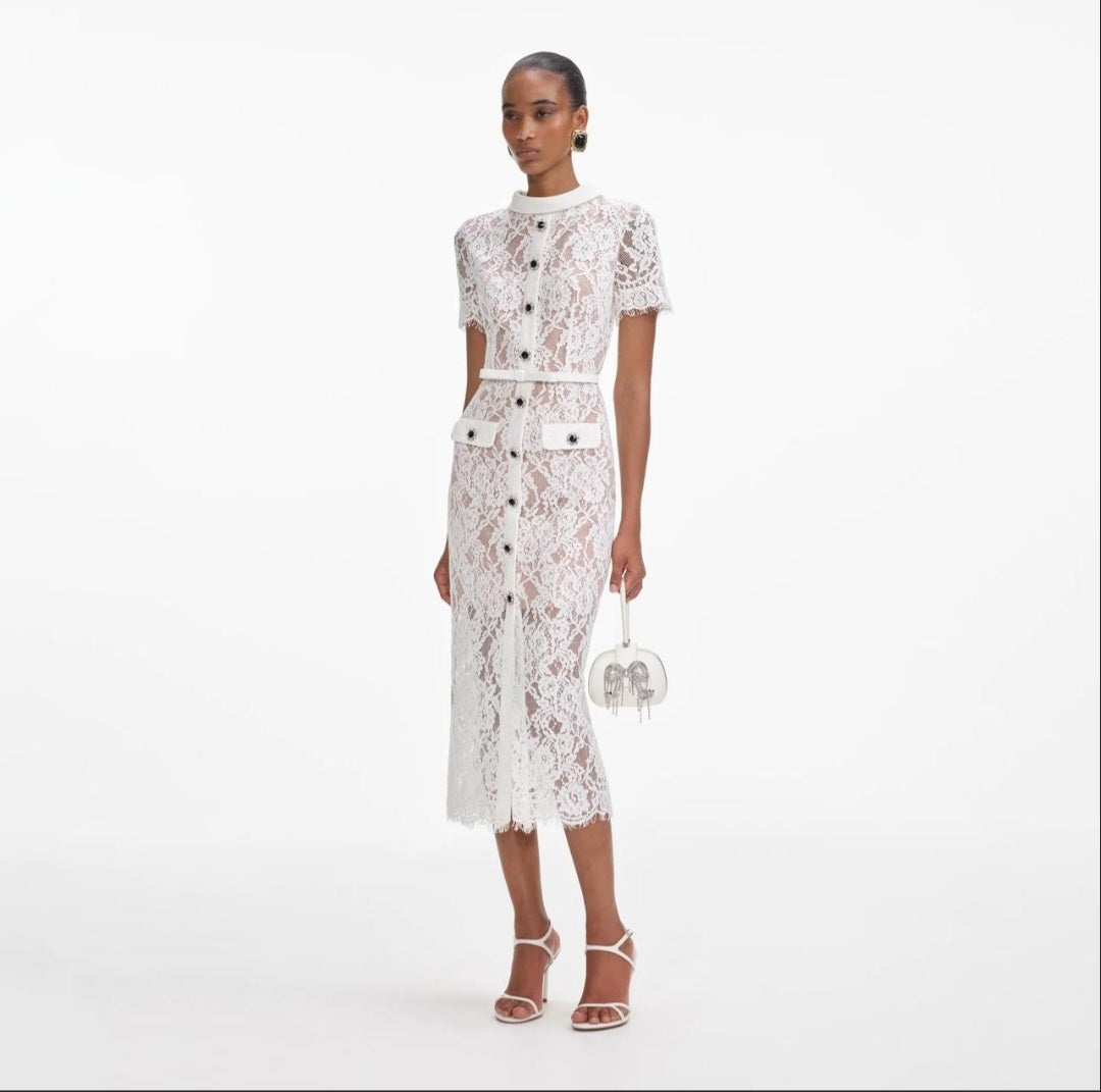 SELF-PORTRAIT
Lace Midi Dress