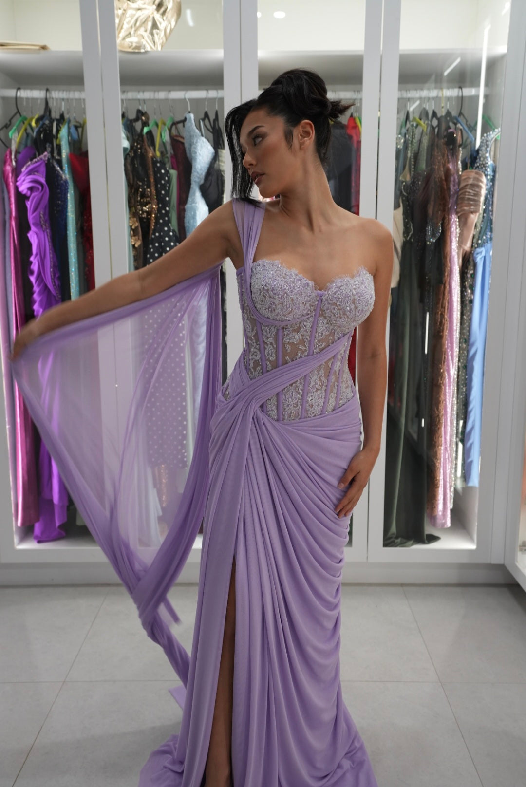 Lavender Bloom Gown