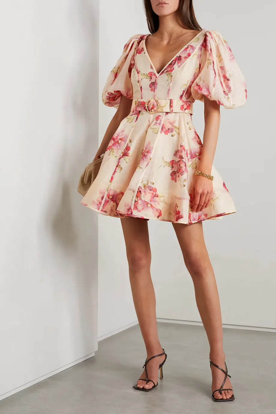 Zimmermann High Tide Puff Sleeve Mini