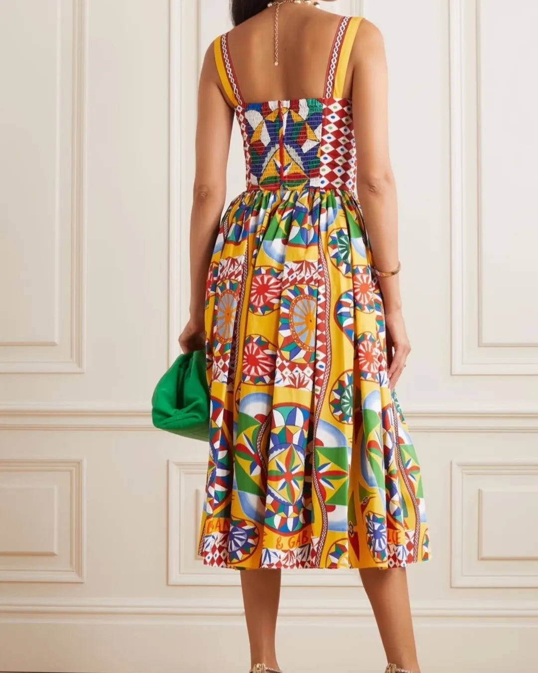 Dolce & Gabbana Graphic-print midi dress