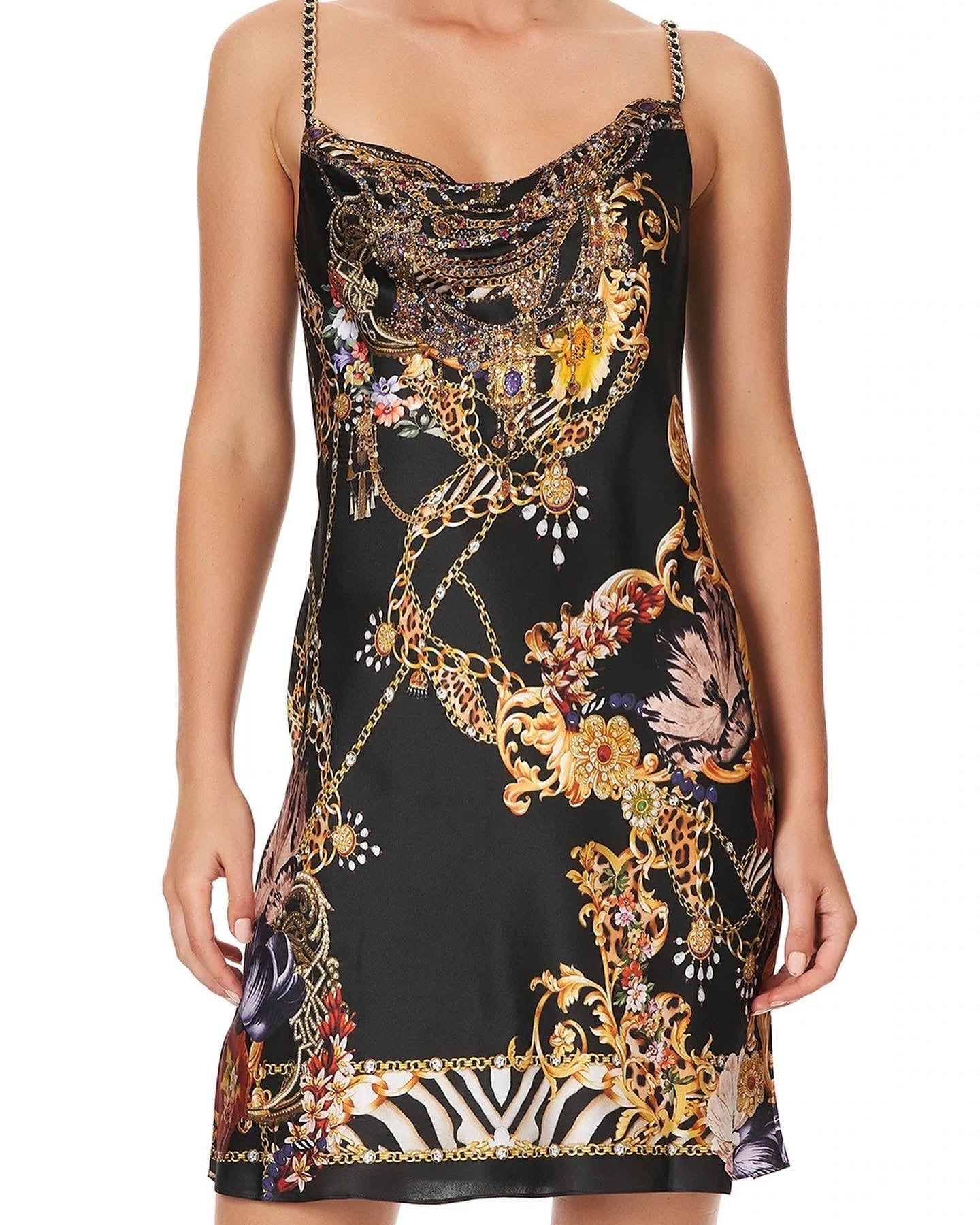 Camilla Bias Slip Dress in A Night in the 90's