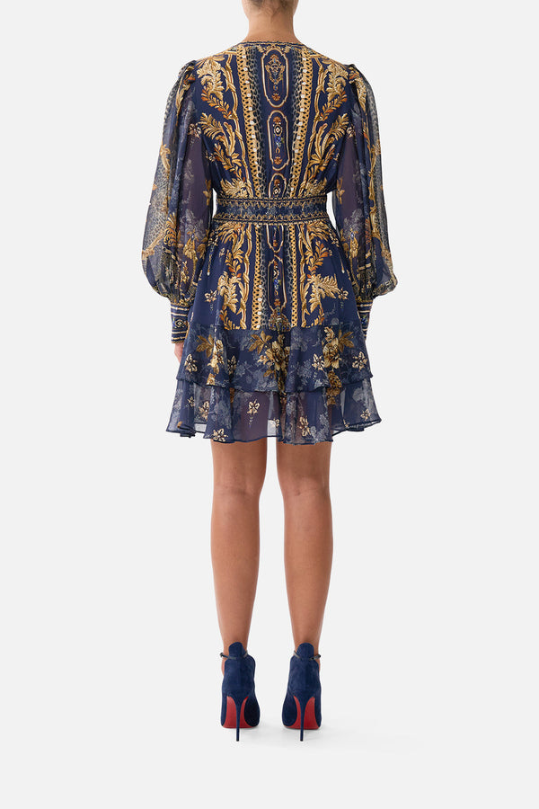 Camilla Button Front Frill Dress
