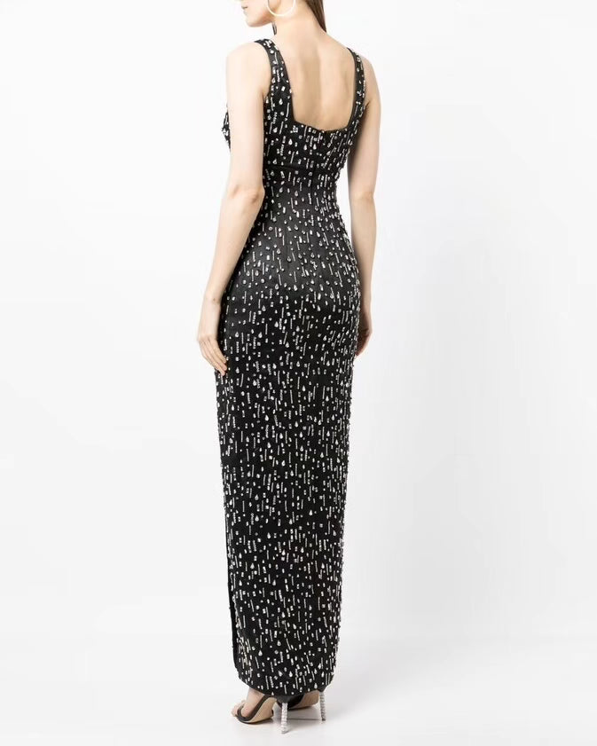 Rachel Gilbert
Emile Crystal-Embellished Sleeveless Gown