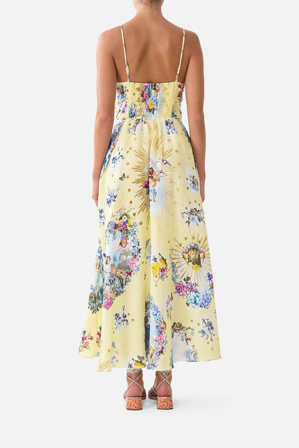 Waistband Dress With Tie Detail