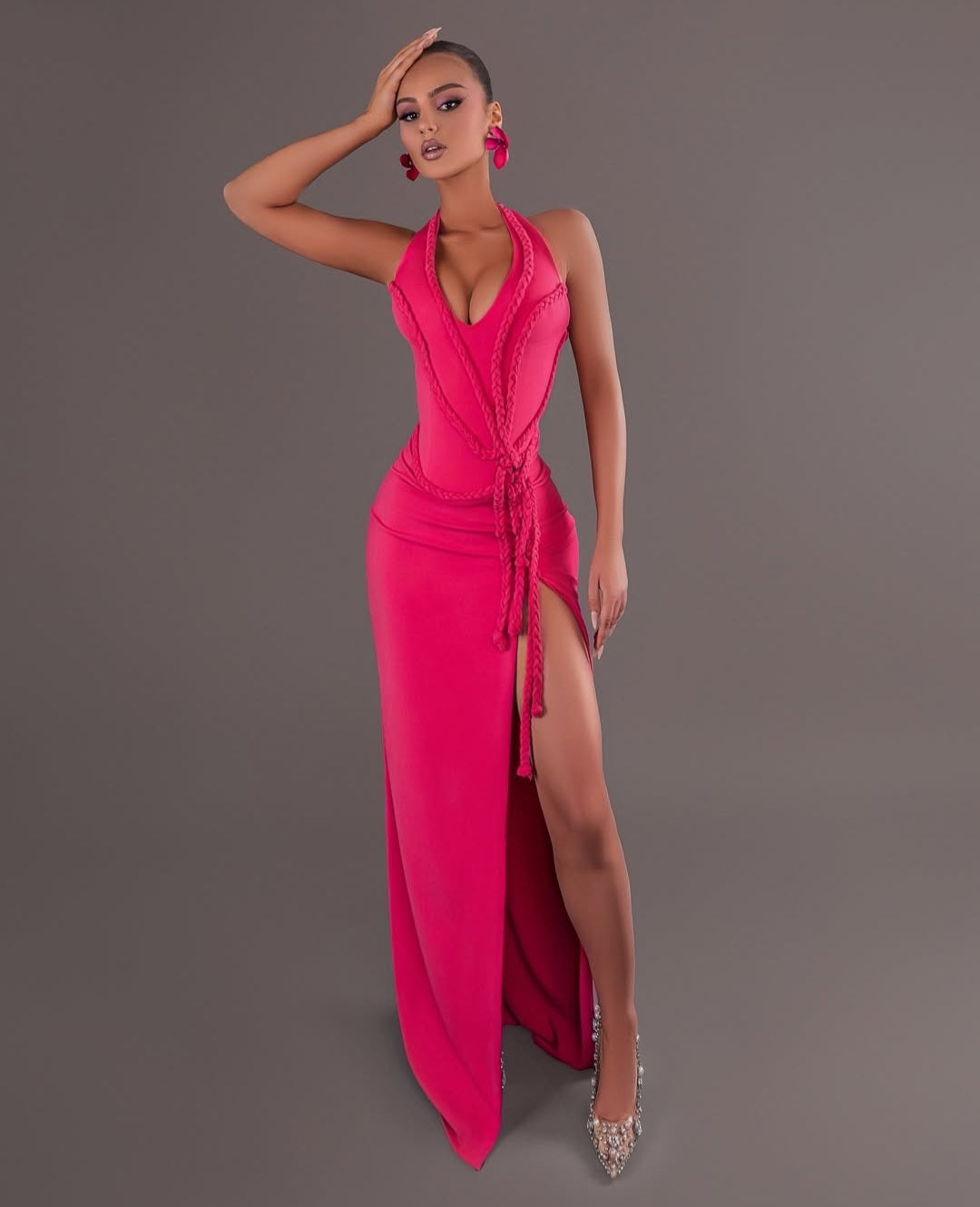 Fuchsia gown