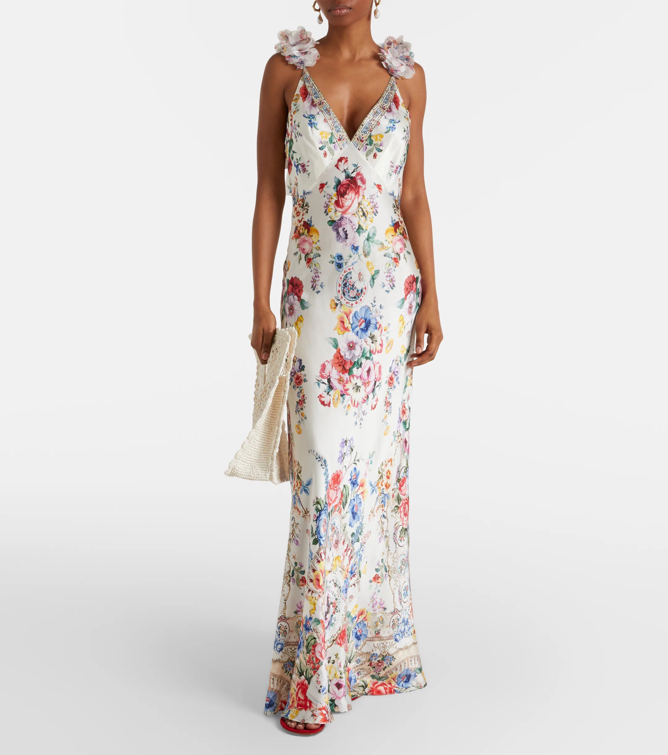 Camilla
Embellished floral silk slip dress