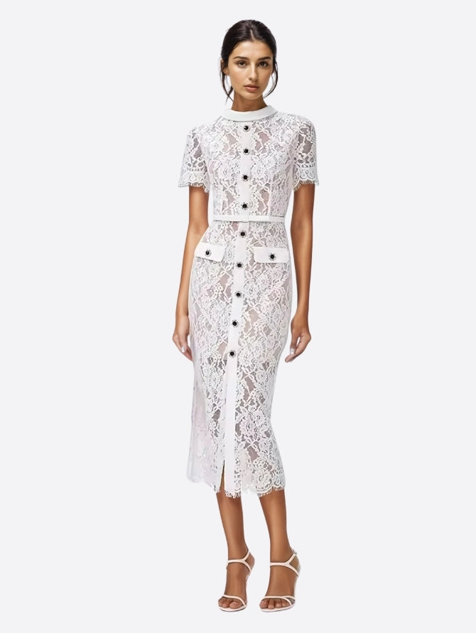 SELF-PORTRAIT
Lace Midi Dress